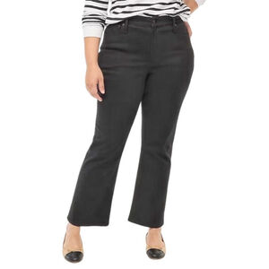 J Crew Plus Flare Crop Mid Rise Black Jean All Day Comfort Stretch 34 NWT